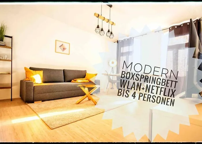 شقة Super Lage Modern Boxspringbett *netflix* Wlan* *